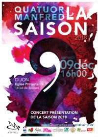 Concert-présentation de saison. Le samedi 9 décembre 2017 à Dijon. Cote-dor.  16H00